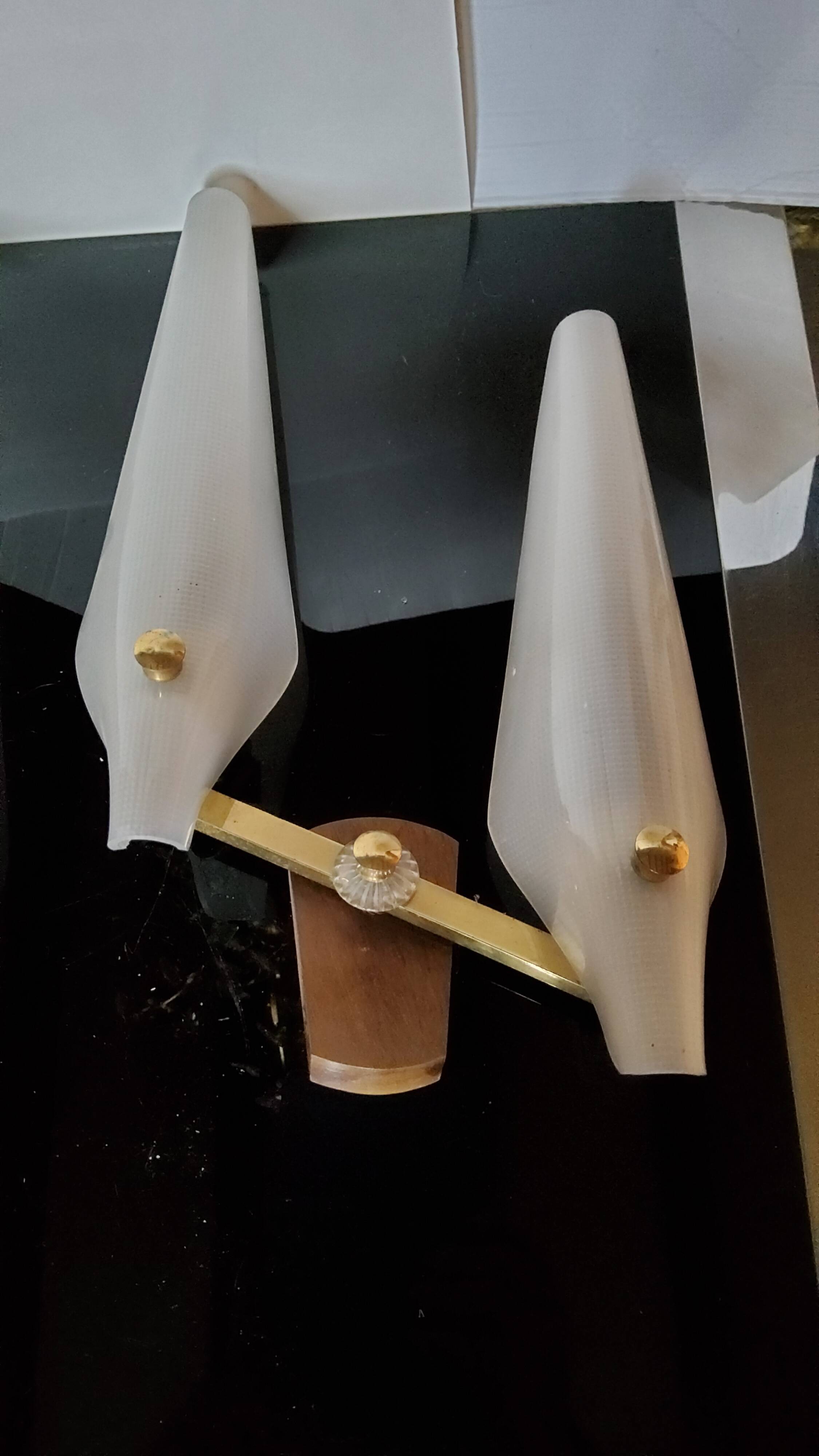 Pair of 1950s wall light