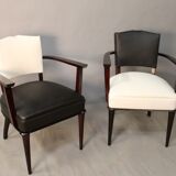 Pair of bridge armchairs