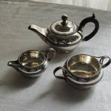 Ensemble 3 pièces métal argenté h j Linton