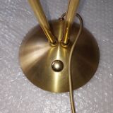 Set of 2 table lamps Hustadt Leuchten in vintage golden brass