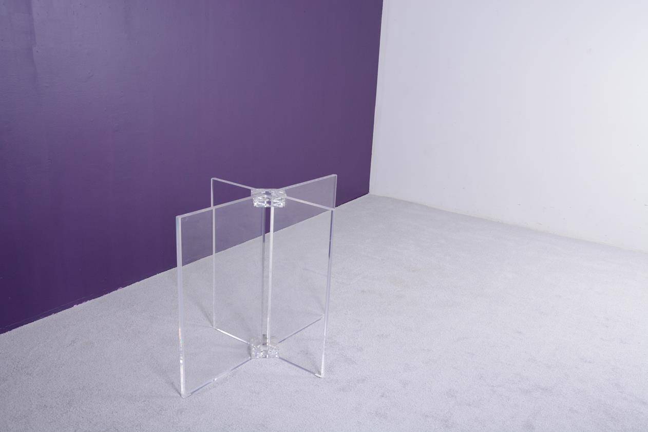 Dining table by David Lange (signature on the base).