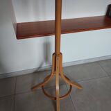 portemanteau perroquet, bois massif clair