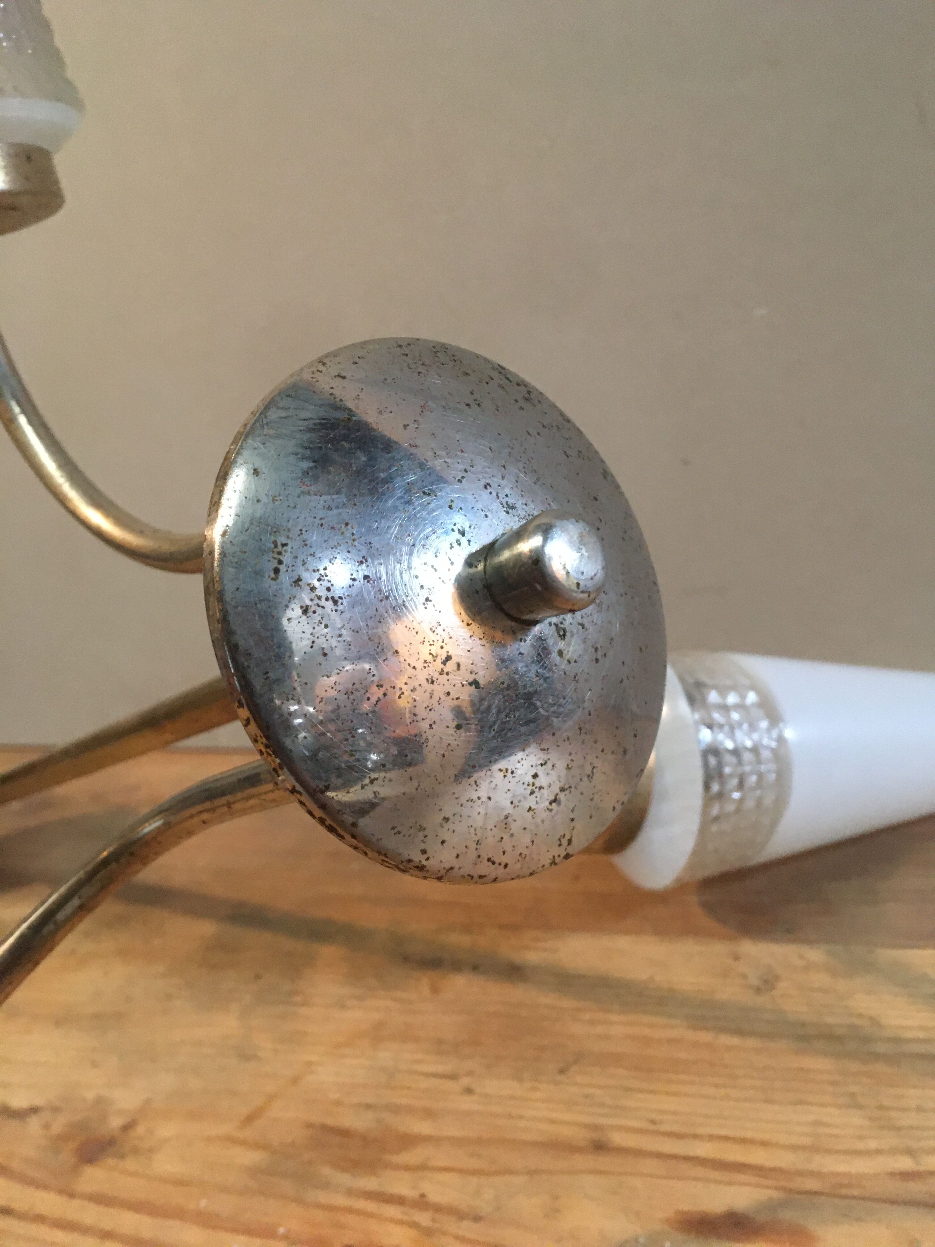 Vintage brass Arlus chandelier