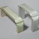 "Tube stool" bench in galvanized steel