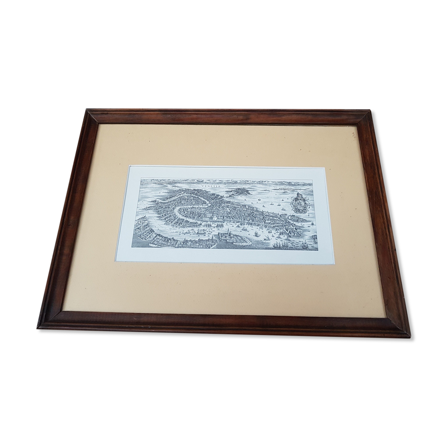 Map map of Venice and its lagoon