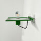 Green metal wall lamp 1970s