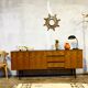 Vintage sideboard with metal legs