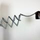 Grey Industrial Scissor Wall Lamp from Elektroinstala, 1960s