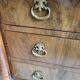 Commode 4 tiroirs style Empire en noyer blond, XIXème siècle