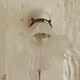 Old wall mural support porcelain tulip glass