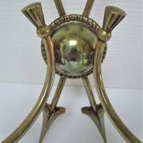 Pair of bronze crossed arrow wall lights Lucien Gau