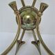 Paire appliques flèches croisées bronze Lucien Gau