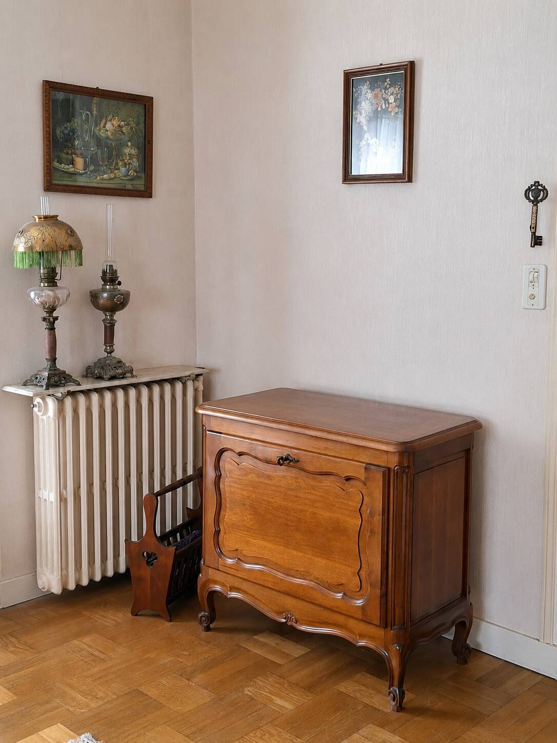 TV unit or bar in solid cherry wood