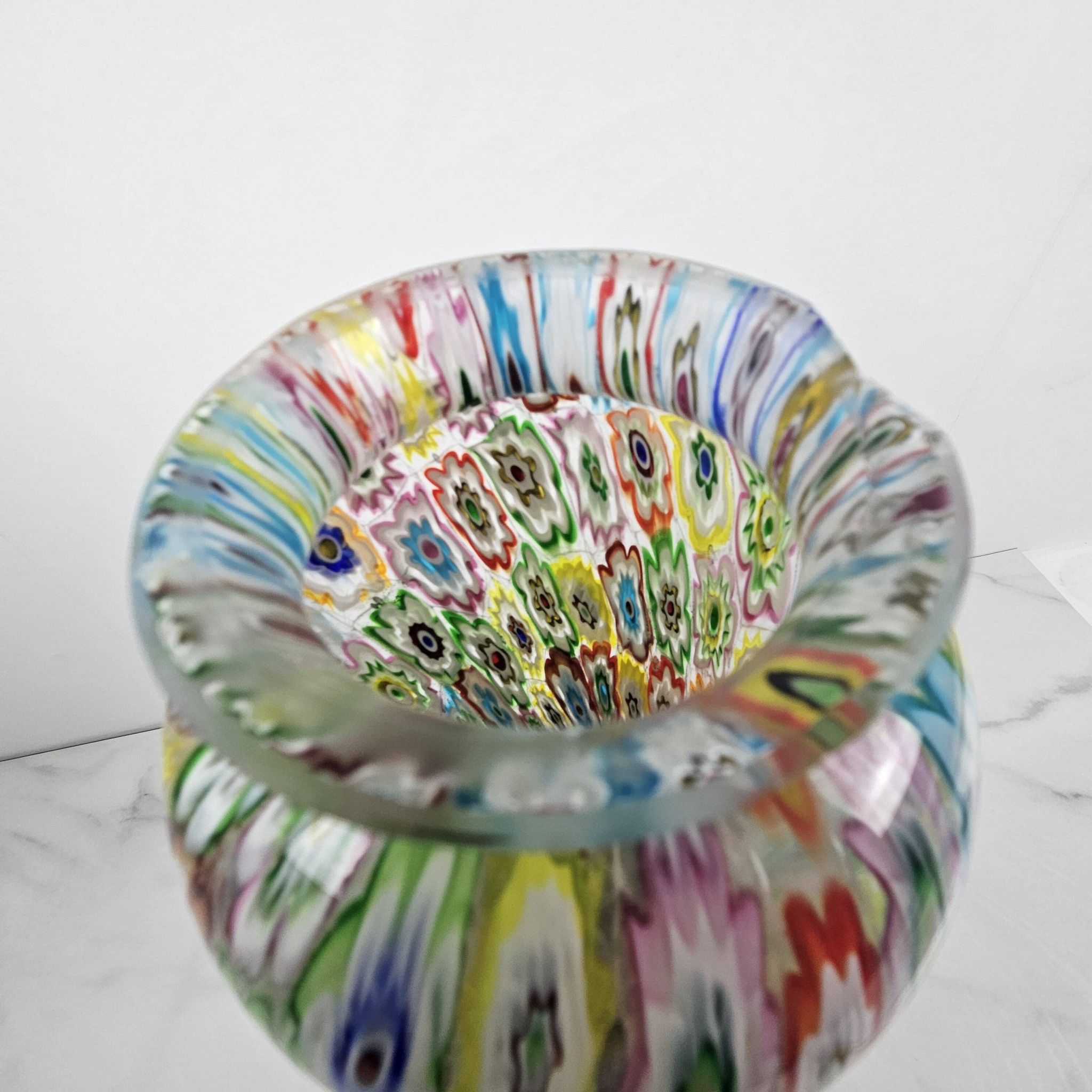 Fratelli Toso "Millefiore" Table Lamp in Murano Glass, Italy 1950's