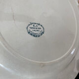 6 flat plates Terre de Fer Salins model Garlands L.XVI