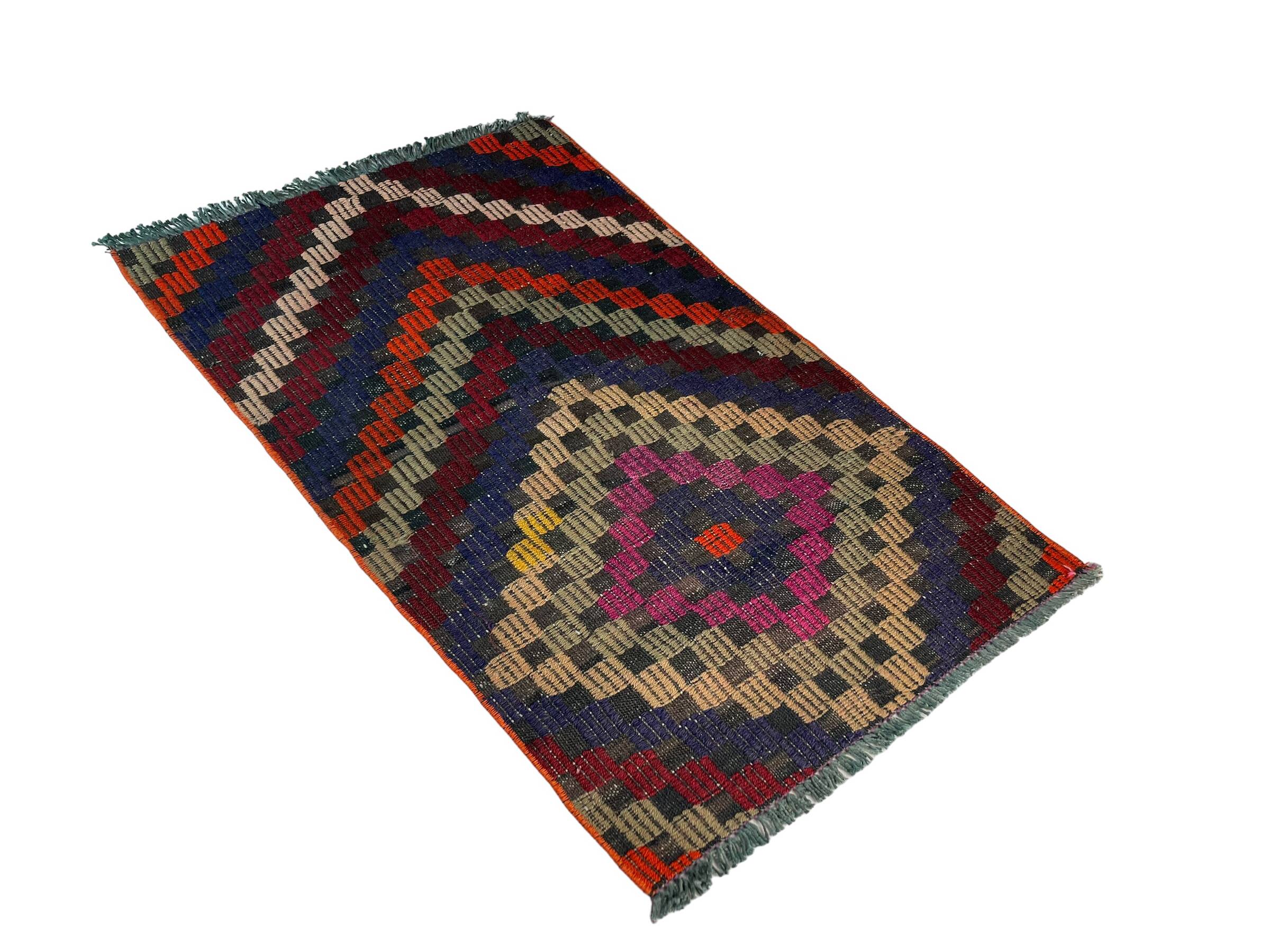 Vintage turkish kilim rug, 95 x 57 cm