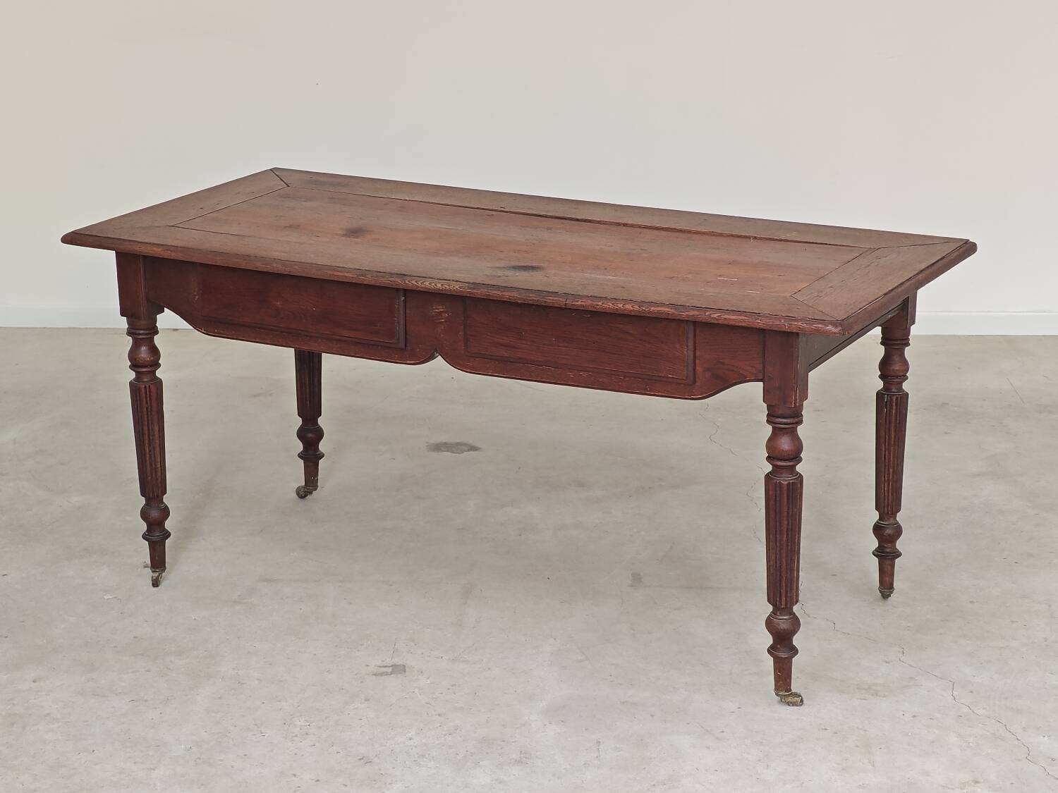 1940s farmhouse table in solid oak