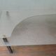 Table basse en verre granité des années 50