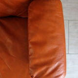 Leather armchair G Mobel, Sweden 60s
