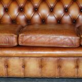 Chesterfield suite three-piece leather set