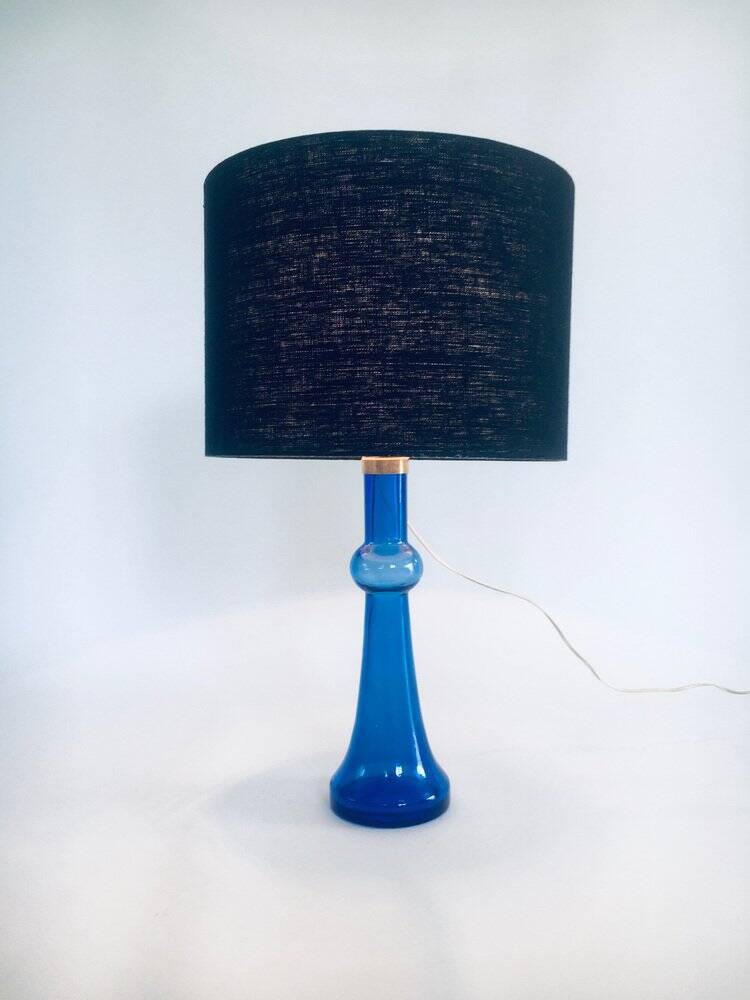Mid-Century Blue Glass Table Lamp by Nanny Still for Raak, Netherlands, 1960s