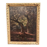 19th century chiaroscuro clearing painting by Pierre Delambre