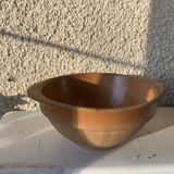 4 bowls in eared stoneware, vintage Gien France sandstone