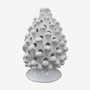 Pine cone lamp, made of Caltagirone ceramic