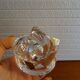 Saint Louis crystal candle holder free form Ø 7 cm