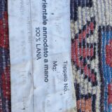 Oriental carpet wool entirely handmade