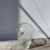 Murano transparent glass vase