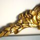 Antique gilt bronze pediment, furniture decoration, mirror, signed JF
