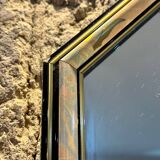 Vintage floral octagonal mirror