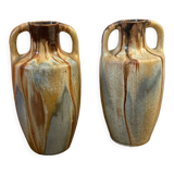 Pair of stoneware vases