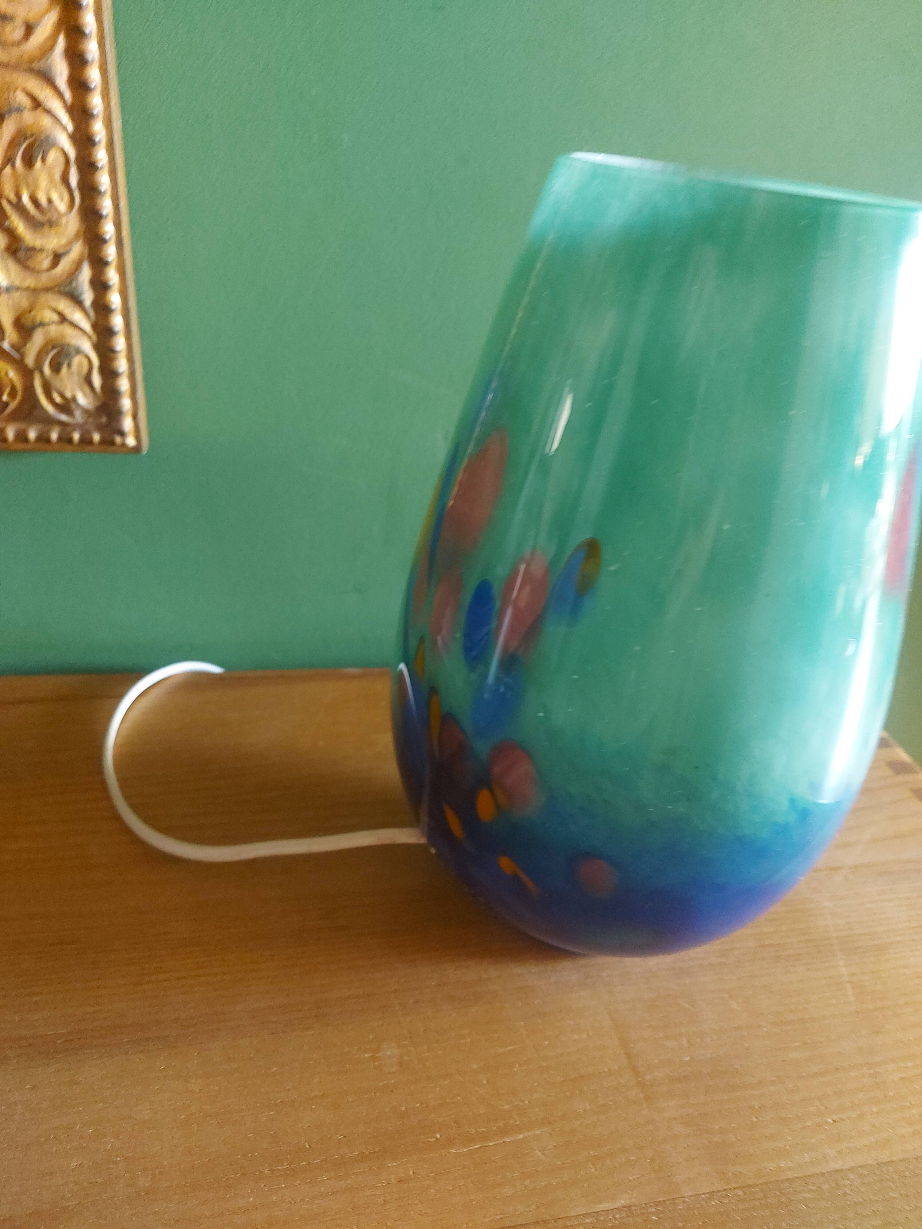 Blown glass lamp soisy, essonne