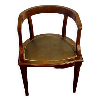 Maurice dufrene office armchair art deco period 1930 macassar ebony