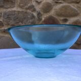 Antique bubbled blown glass salad bowl