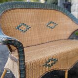Rattan bench