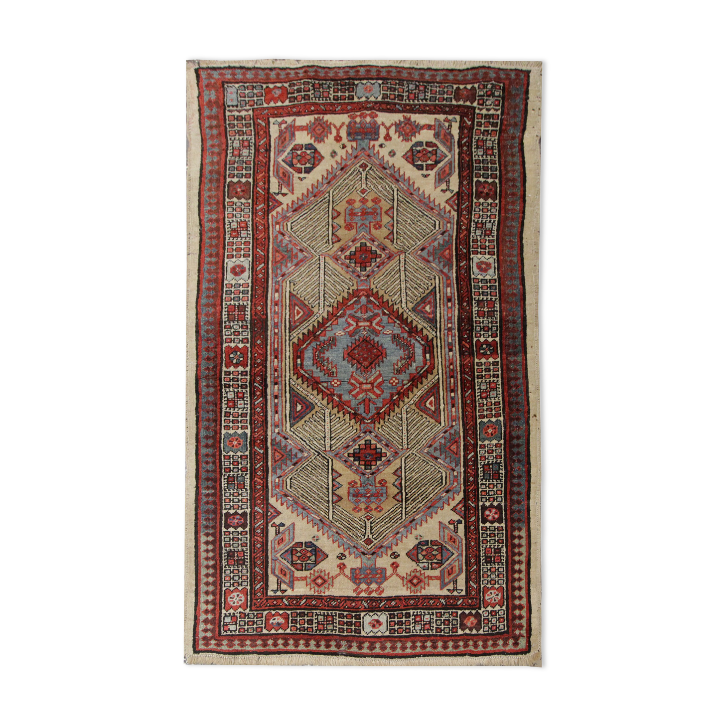 Antique handmade persian wool sarab rug- 166x102cm