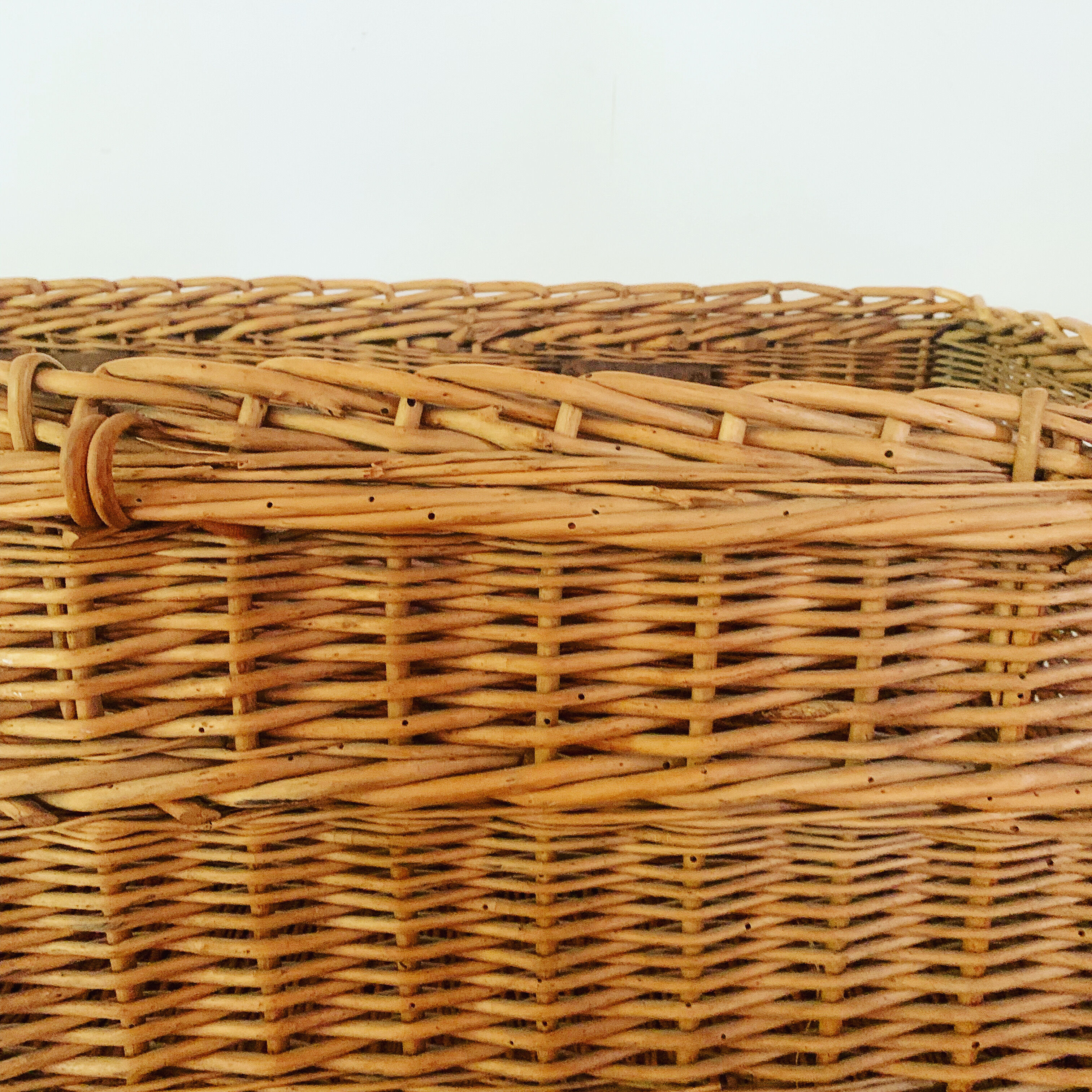 Vintage wicker trunk