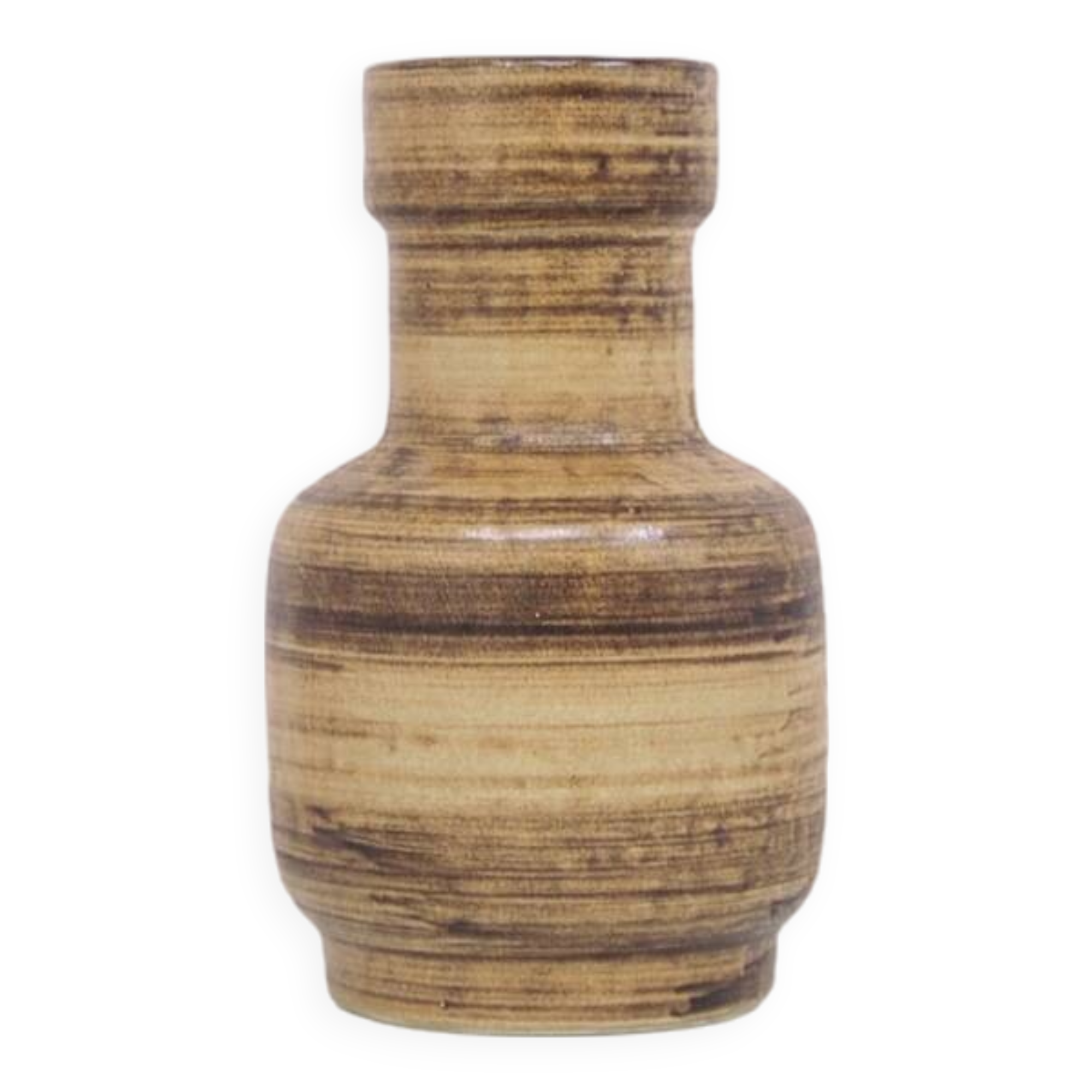 Vintage brown ceramic vase