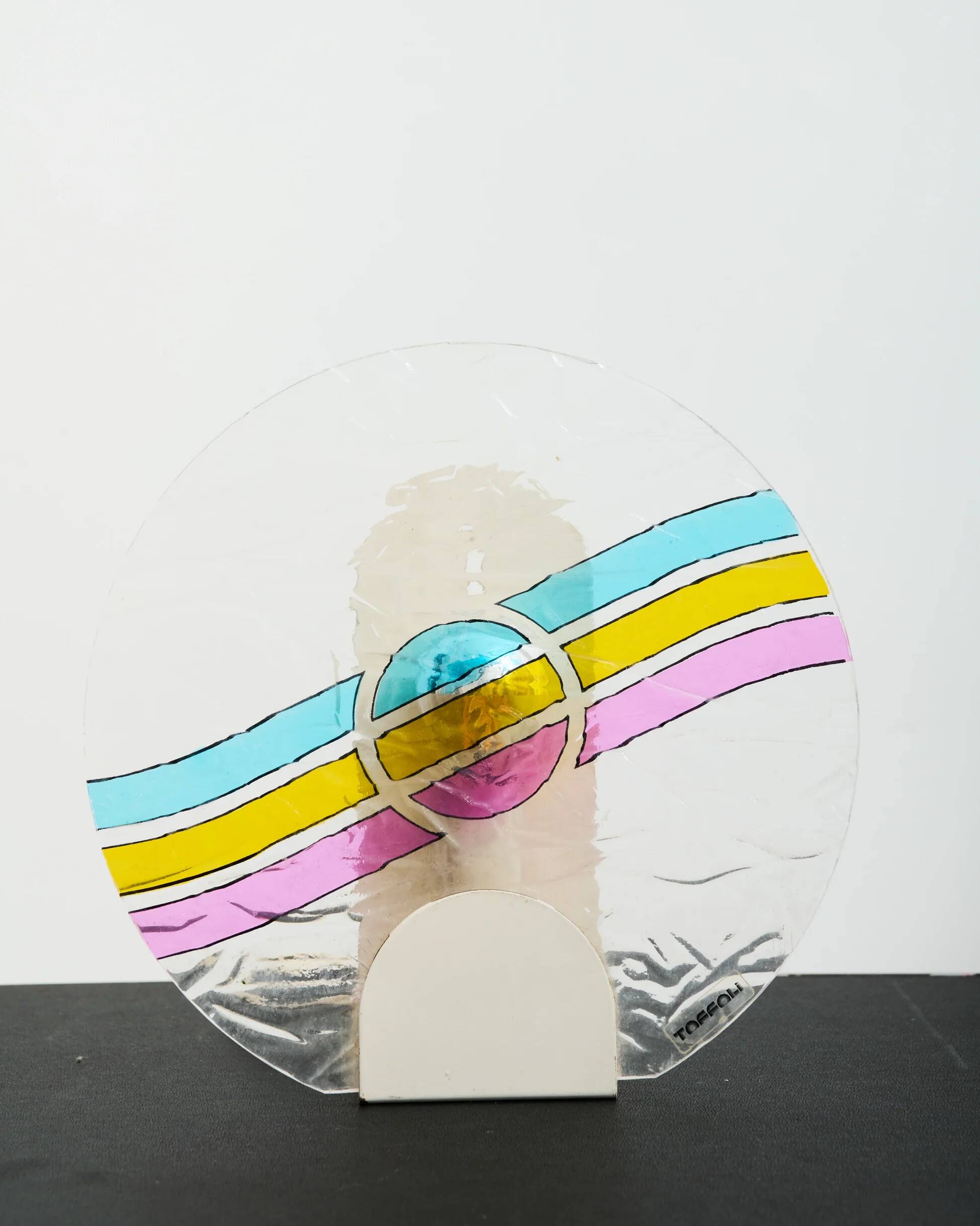 Pair of wall lights series "Disco", Toffoli, Italy, 1980s