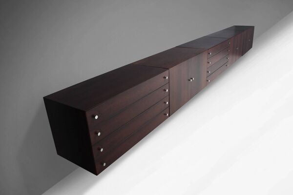 Buffet flottant XL de Poul Nørreklit pour Sigurd Hansen, Danemark 1969