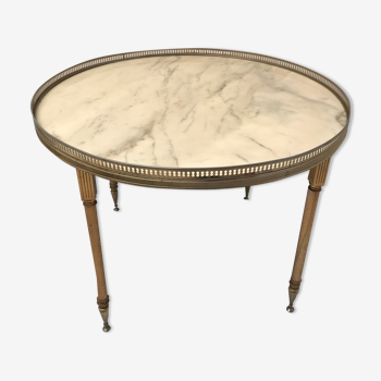 Brass and marble coffee table 60s