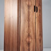 Art Deco Walnut Wardrobe by Jindrich Halabala, 1940s