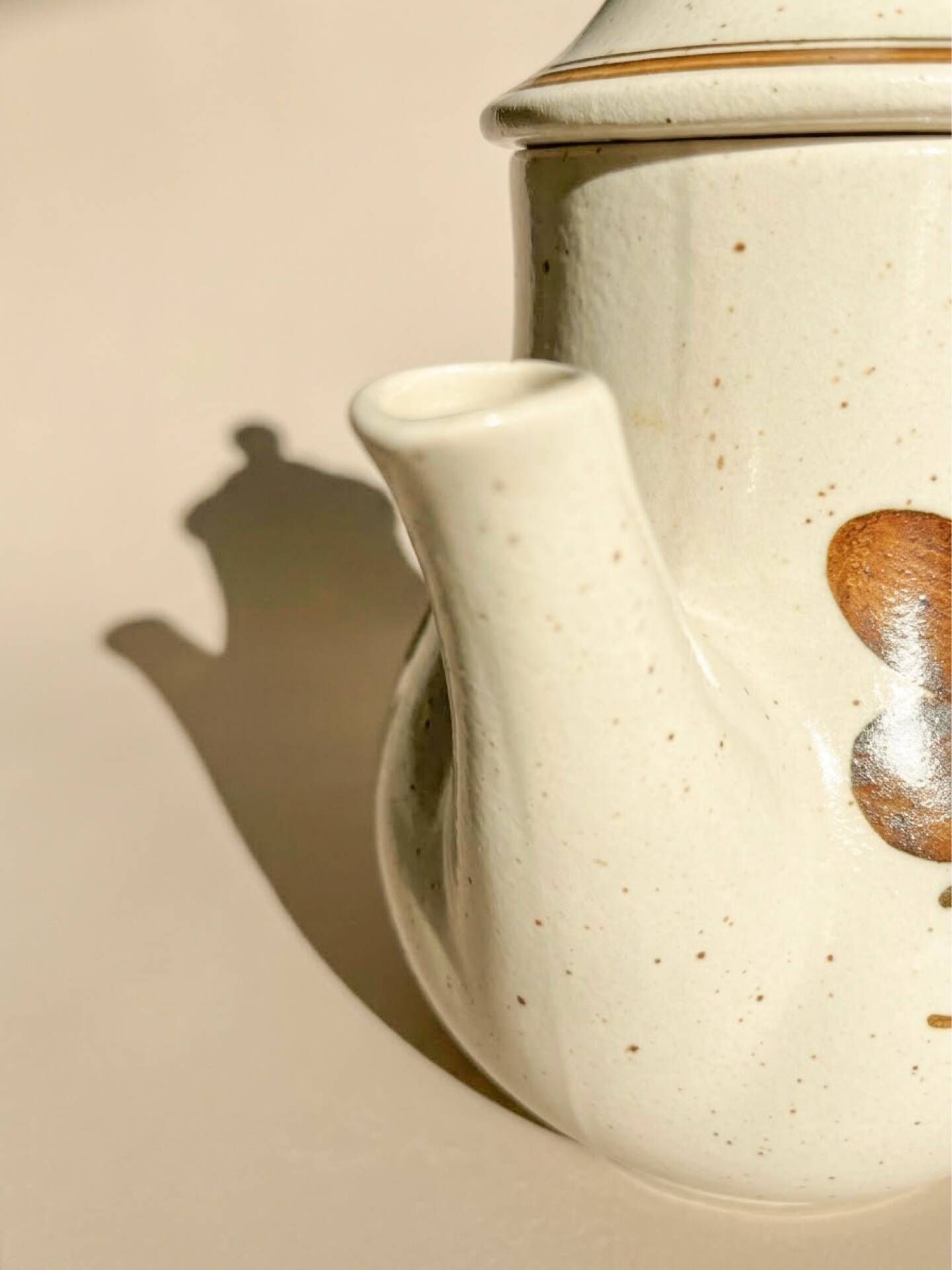 Vintage coffee service Longchamp – French earthenware, 1970s