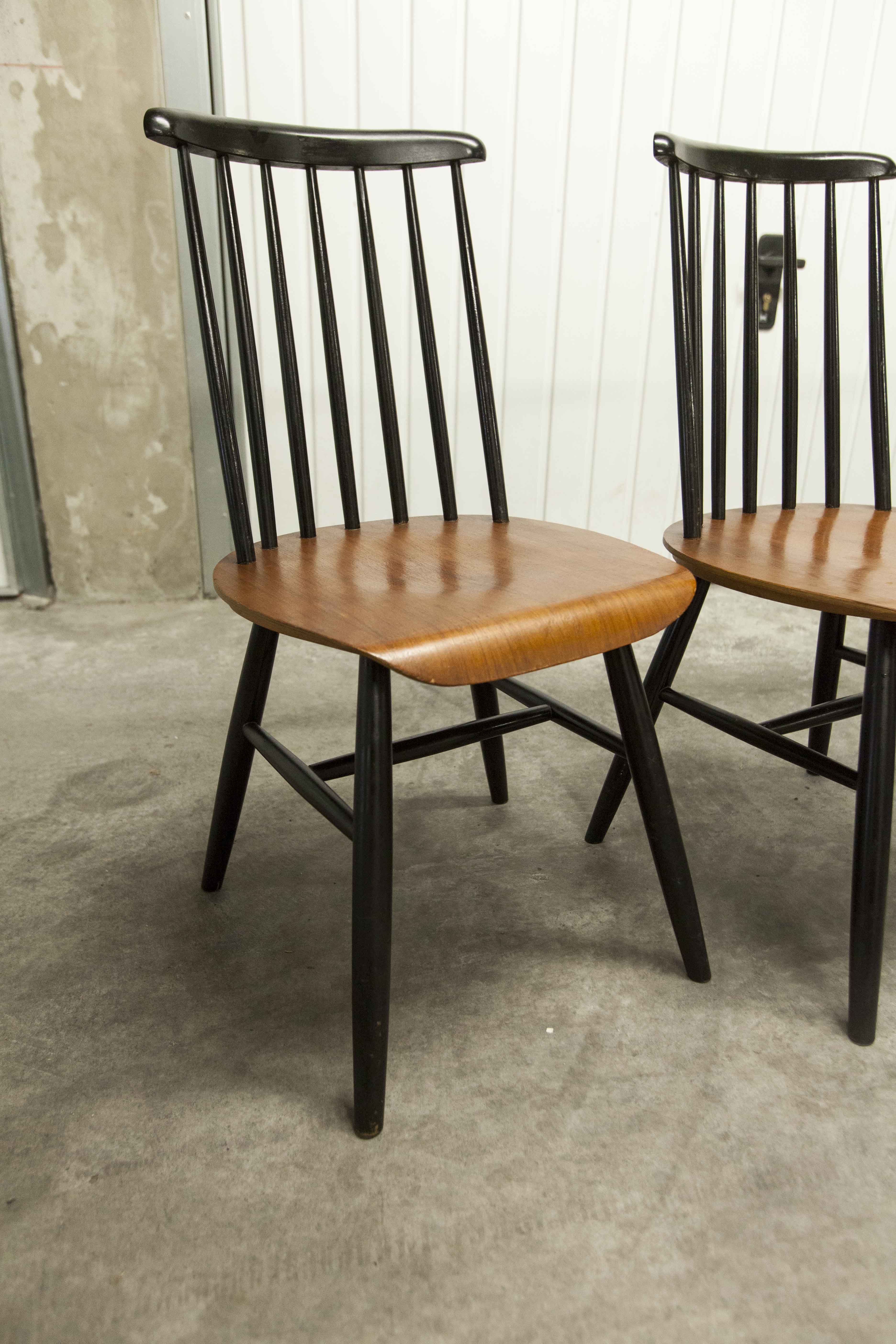Set of 4 Fanett chairs by IImari Tapiovaara 1960