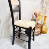 Old straw bistro chair revamped