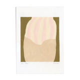 Original gouache painting "Swimmer"
