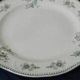 Lot de 8 assiettes à dessert en faïence boch la louviere. modèle duchesse.